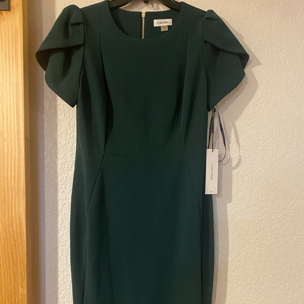 Calvin Klein Dark Green Midi Dress